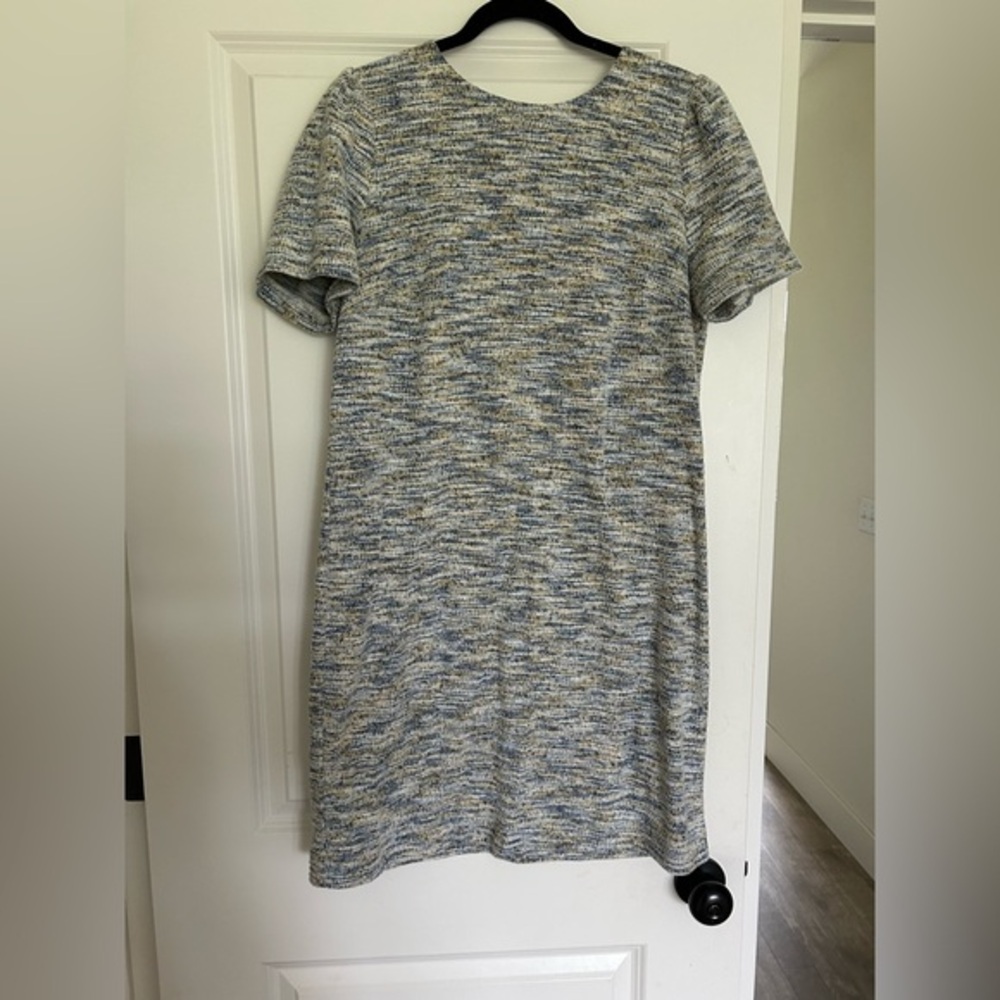 LOFT Gray Raglan Sleeve Mini Dress